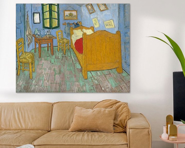 Vincent van Gogh. De slaapkamer, 1888 op canvas, behang, poster en meer